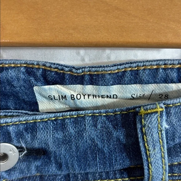 ANTHROPOLOGIE Pilcro SLIM Boyfriend Crop Jeans size 28 - Picture 7 of 12